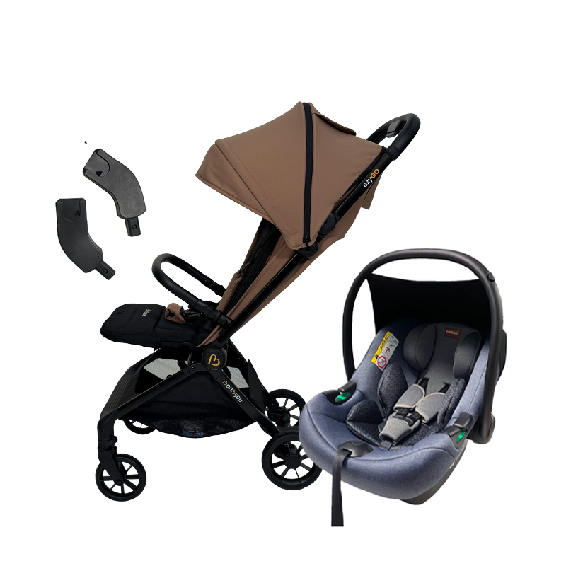 Bonbijou EzyGo Auto-Fold Stroller Travel System